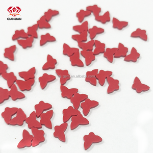 6*6*2 8*8*2 10*10*2 12*12*2mm Qianjian venta al por mayor personalizado ojo mariposa forma ágata piedra trébol <span class=keywords><strong>de</strong></span> cuatro <span class=keywords><strong>hojas</strong></span> para la fabricación <span class=keywords><strong>de</strong></span> joyas - Product Image 2