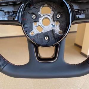 Volant en cuir pour <span class=keywords><strong>Audi</strong></span> A1 C7 C8 B8.5 B9 S3 S4 S5 <span class=keywords><strong>S6</strong></span> S7 S8 R8 TTS TT B8 A3 8V 8P A4 B8 B9 A6 C7 - Product Image 4