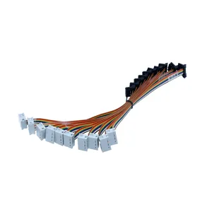 Customized 8 pin wire harness with molex male connector for electronic and bus