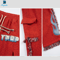 Pantalon sur mesure en tapisserie pour homme, streetwear, jacquard tissé, cargo, coupe oversize, motif éclaboussures graphiques, vêtements hip-hop