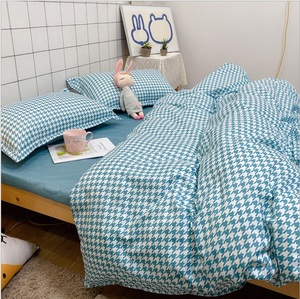 Bán buôn Nữ Hoàng Kích thước in vải nhà khách sạn tấm ga trải giường Duvet cover Set dây kéo tùy chỉnh Polyester giá rẻ giá nuốt gird - Product Image 3