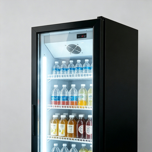Enfriador de Bebidas Comercial de <span class=keywords><strong>Una</strong></span> <span class=keywords><strong>Puerta</strong></span> con Frente de Vidrio, Enfriamiento por Aire con Ventilador, 5 Niveles, para Tiendas de Conveniencia, Mini Mercados y Cafés - Product Image 3