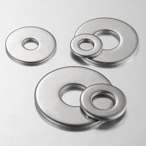 304 Stainless Steel Plain Washers <b>Flat</b> Ring Hardware Component for <b>Screws</b> and Bolts Metric Size - Product Image 3