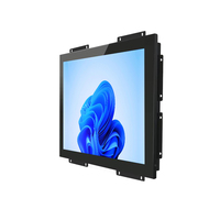 Écran tactile capacitif/résistif intégré robuste de 15 pouces 4:3, boîtier métallique étanche IP65, moniteur TFT LCD, PC industriel, affichage LED