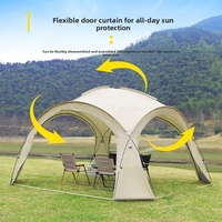 Tente de camping dôme monocouche quatre saisons pour l'extérieur, poteaux en fibre de verre, tissu Oxford, imperméable, coupe-vent, protection solaire, 8,2 kg