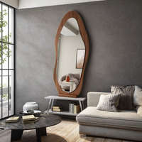 Produits Tendance : Cadre de Miroir Décoratif en Bois, Meuble Décoratif, Miroir Décoratif sur Pied pour Salon, Personnalisable