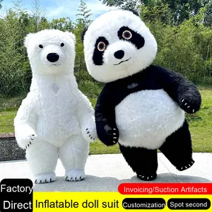Disfraz de Panda gigante inflable, ropa para adultos para caminar, estilo de persona Real, celebridad de Internet, Douyin, promoción de eventos de <span class=keywords><strong>Halloween</strong></span> - Product Image 3