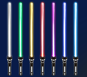 Luckykoo, <span class=keywords><strong>sabre</strong></span> <span class=keywords><strong>laser</strong></span> LED à succès, nouveau design, jouet lumineux en plastique pour enfants, double <span class=keywords><strong>sabre</strong></span> de 22 pouces pour <span class=keywords><strong>jouer</strong></span> et offrir en cadeau - Product Image 1