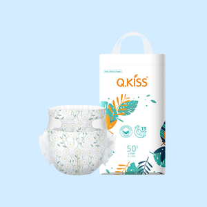 Fabricante OEM de Pañales, Pañales Suaves y Transpirables Bangbao Q.KiSS, Fábrica de Pañales con Prevención de Fugas 3D, Tela No Tejida, Pañales para Niños de 1 a 3 Años - Product Image 1