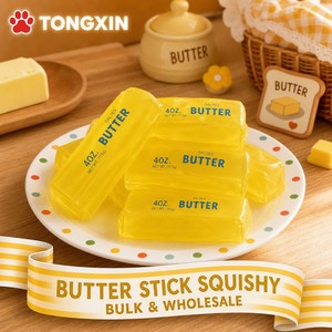 Jouet Squishy en forme de bâton de beurre transparent, à remontée lente, anti-stress, vente en gros, personnalisable TONGXIN - Product Image 2