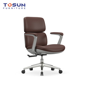 Fauteuil de bureau exécutif ergonomique en cuir de luxe léger, pivotant, avec roulettes mobiles, confortable, pour bureau à domicile, vente en gros - Product Image 3