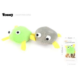 Yommy Frog Cat <b>Toy</b> 6.5cm Plush <b>Interactive</b> <b>Pet</b> <b>Toy</b> - Product Image 1