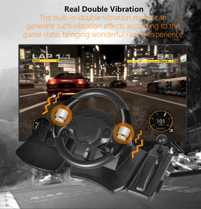 ผู้ผลิต OEM และ ODM หมายเลข 270 °   พวงมาลัย<span class=keywords><strong>รถ</strong></span>แข่งพร้อมมอเตอร์สั่นสะเทือน ใช้ได้กับพีซี พีเอสโฟร์ พีเอสทรี ซีเอสวัน เอ็กซ์บ็อกซ์ 360 แอนดรอยด์ - Product Image 3