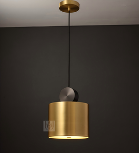 Lampe suspendue en laiton minimaliste pour intérieur, luminaire décoratif pour chambre à coucher, bureau et <span class=keywords><strong>café</strong></span> - Product Image 1