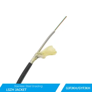 Communication Cable LSZH Jacket Outdoor Armored Tactical Field 2 Core Optical Fiber Cable