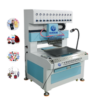 Machine d'injection de caoutchouc automatique haute précision FactorySoft avec moteur pour 6/12/18/24 couleurs, distribution de liquide PVC, patchs logo, cadeaux