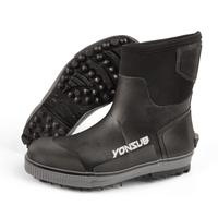 Bottes de pêche en acier à pointes pour la pêche sur roche, imperméables, chaudes, antidérapantes, en néoprène, chaussures de pêche hivernales, logo personnalisé en usine