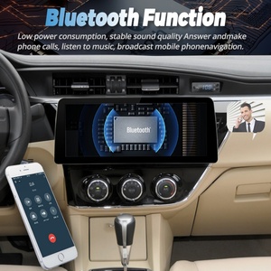 Lecteur vidéo de voiture Android 13 avec écran large de 12,3 pouces, autoradio stéréo pour Toyota Corolla 2014-2016, GPS, multimédia, Carplay, unité principale - Product Image 4