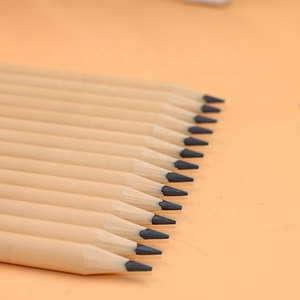 Alat Tulis Grosir Grosir Batang Bulat Kayu Bulat Pensil Alami HB dengan Logo Cetak Kustom - Product Image 6