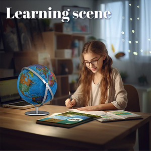 Globe mondial avec carte bleue des océans Carte mondiale de l'éducation pour l'école de bureau et le bureau disponible à <span class=keywords><strong>prix</strong></span> de gros et pas cher - Product Image 5