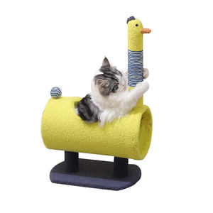 Hoge Kwaliteit Nieuwe Sisal Interactieve Huisdier Scratcher Huis Toren Condo Kat Bomen Hout Huisdier Kat Krabben Speelgoed Lente Voor Kat stok - Product Image 2