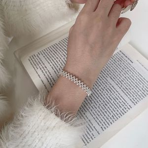 Vintage Boho Retro Women's 925 Sterling Silver Beaded Chain <b>Bracelet</b> Textured <b>Ball</b> Link Stackable Jewelry for Gift - Product Image 4