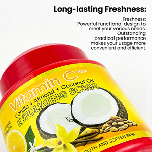 <span class=keywords><strong>Gommage</strong></span> exfoliant VC à la vanille et aux amandes, enrichi en vitamine C, végan, éclaircissant pour le visage, pour usage domestique, adultes - Product Image 3