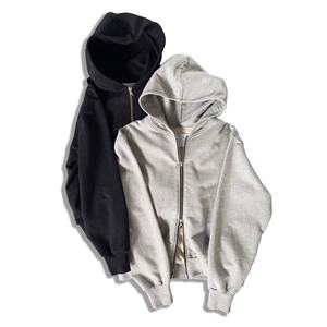 <span class=keywords><strong>Sudadera</strong></span> de peso pesado <span class=keywords><strong>sin</strong></span> cordón Slim Fit 100% algodón Unisex Luxury Streetwear Zip up Hoodie - Product Image 2