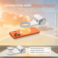 Poignée de caméra pour iPhone, télécommande amovible intégrée, porte-clés magnétique, poignée de caméra pour téléphone sans application, prise de vue amusante, poignée magnétique
