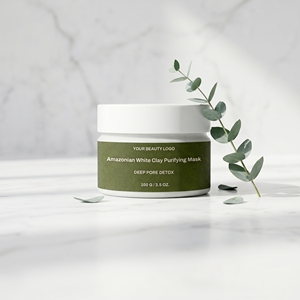 Maschera Purificante all'Acido Salicilico e Squalano per Pelle Grassa e Disidratata, Fango Minerale Detossinante con Opzione Logo Personalizzato - Product Image 4
