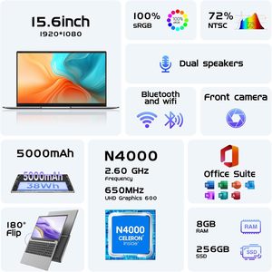 Computadora Portátil con Pantalla Full HD de 14.0 Pulgadas, Procesador Celeron N4000, 6 GB de RAM, 512 GB, Sistema Operativo <span class=keywords><strong>Google</strong></span> <span class=keywords><strong>Chrome</strong></span>, WIFI 5G, Windows 11 - Product Image 6