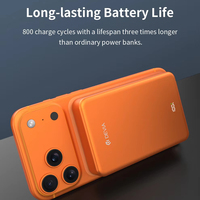 Power Bank Pengisian Cepat Nirkabel Micro USB 10000mAh Li-Polymer Solid-State PC + ABS 22.5W Ultra14 Bersertifikasi CE/ROHS/3C/PSE