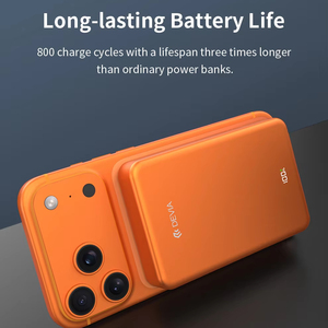 แบตสำรอง Devia Ultra14 22.5W แบบโซลิดสเตท <span class=keywords><strong>ว</strong></span>ัสดุ PC + ABS + อลูมิเนียมอัลลอยด์ ใช้แบตเตอรี่ลิเธียมโพลิเมอร์ พร้อมแม่เหล็ก ความจุ 10000mAh ได้รับมาตรฐาน CE/ROHS/3C/PSE - Product Image 6