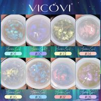 Gel de Extensión de Uñas Sólido Aurora de 15g, Gel de Escultura 3D Moldeable, No se Pega a las Manos, Curado con UV LED, Gel de Tallado Aurora para Arte de Manicura DIY