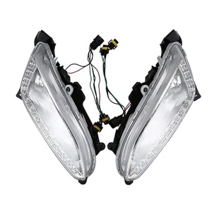 Luce di marcia diurna per <span class=keywords><strong>Hyundai</strong></span> ix45 <span class=keywords><strong>Santafe</strong></span> 2013 ~ 2015 LED DRL FENDINEBBIA modificati lampade ricambi auto accessori per veicoli - Product Image 1