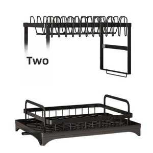 Scolapiatti Multifunzionale Moderno Minimalista in Acciaio al Carbonio per Cucina, Organizzatore da Piano di Lavoro per Stoccaggio <span class=keywords><strong>Piatti</strong></span> - Product Image 5