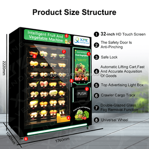 Thông Minh Kỹ thuật số cốc bánh Máy bán hàng tự động tủ lạnh <span class=keywords><strong>cupcake</strong></span> Máy bán hàng tự động - Product Image 2