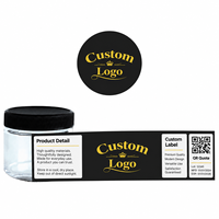 Étiquettes de bouteilles imperméables de marque OEM, étiquettes holographiques, autocollants pour bocaux, autocollants personnalisés pour l'emballage des bocaux en verre