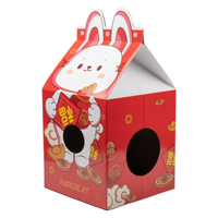 Écologique Champignon Conception Chat Grattoir Boîte Maison Interactive Intérieur Pet Chat Jouet Directement Fabriqué pour Chats Love Scratch