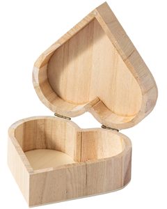 Boîte <span class=keywords><strong>en</strong></span> <span class=keywords><strong>bois</strong></span> naturel <span class=keywords><strong>en</strong></span> forme de cœur avec couvercle <span class=keywords><strong>à</strong></span> charnières, boîte <span class=keywords><strong>à</strong></span> <span class=keywords><strong>bijoux</strong></span> <span class=keywords><strong>en</strong></span> <span class=keywords><strong>bois</strong></span> vierge <span class=keywords><strong>en</strong></span> forme de cœur pour cadeau de demande <span class=keywords><strong>en</strong></span> mariage, emballage artisanal DIY - Product Image 1