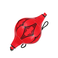 Wavar W06106 Ballon de boxe portable pour entraînement, en cuir PU et PVC, gonflable, double extrémité, pour exercices de réflexe, utilisation universelle