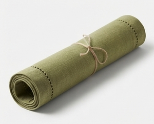 Napperons en coton vert sauge les plus vendus pour les repas quotidiens, les réunions de famille, les banquets de mariage, les présentations de table de restaurant, les hôtels - Product Image 3