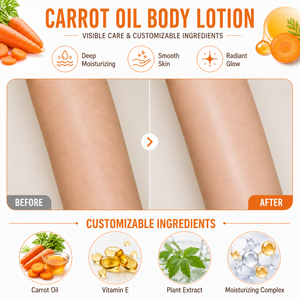Lotion Corporelle Hydratante Éclaircissante et Blanchissante à l'Huile de Carotte 500ml pour Peaux Noires – <span class=keywords><strong>Action</strong></span> Rapide Éclat pour Femme Africaine - Product Image 2