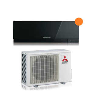 Aire acondicionado Mitsubishi Electric Inverter KIRIGAMINE ZEN BLACK 15000 Btu Wi-Fi integrado en color negro - Product Image 1