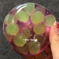 Mainan Remas Anggur Hijau Bestseller Buatan Tangan, Kreatif, Karet TPR, Pereda Stres, Squishy Bentuk Pangsit