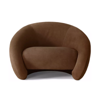 Neu eingetroffen: Luxuriöses Ledersofa-Set mit Wasserfall-Sitz, Einzelsessel und weichen Komfortkissen für Wohnzimmermöbel in Apartments