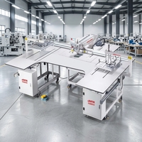 Nouvelle machine à coudre industrielle programmable à lit plat, automatique, haute vitesse, CNC, pour modèles de tissus, avec laser, modèle JTK8F-90AJWW