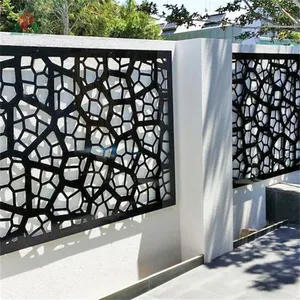 Corten steel panel screen room divider iron steel black combination screens