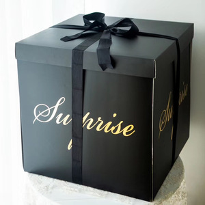 50*50*50cm super big birthday square surprise flower gift box