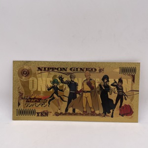 Hermoso Billete de Banco de Anime Japonés <span class=keywords><strong>One</strong></span> <span class=keywords><strong>Punch</strong></span> <span class=keywords><strong>Man</strong></span> de 10000 Yenes en Funda Protectora para Regalos de Recuerdo y Tarjetas de Colección - Product Image 6